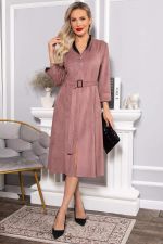 Платье замшевое Дарьяна НЬЮ (пыльная роза) П14651-18М LT Collection