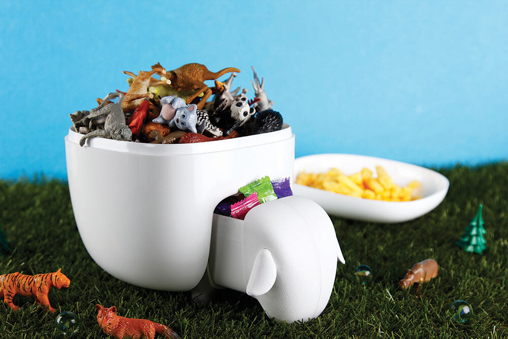 Держатель для ватных дисков sheep, белый с белой крышкой