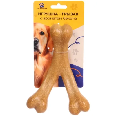 Игрушка - грызак «Счастливый БРО», косточка, 16*11*1,8см / 141гр