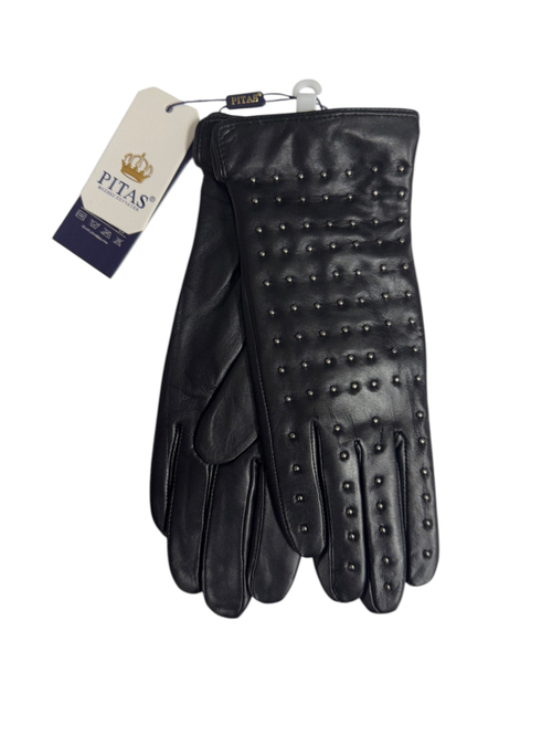 Перчатки. Женские. Материал верха: Кожаные люкс качества. Подклад: Трикотаж-шерсть. С металлическим узором. 5 шт в упаковке.