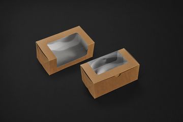 Упаковка с окном для фасовки кекса