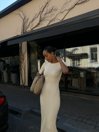 Платье POLLY, шампанское