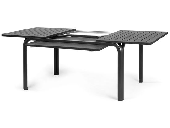 Стол пластиковый раздвижной Alloro 140 антрацит Extensible Nardi Италия
