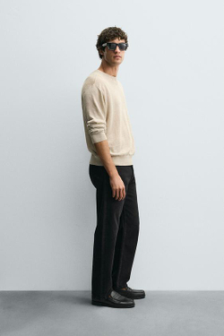 ZARA ДЖИНСЫ STRAIGHT FIT REGULAR, УГОЛЬНЫЙ