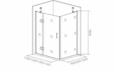 Душевой уголок Bas Saturn WTW 130*90*185 L