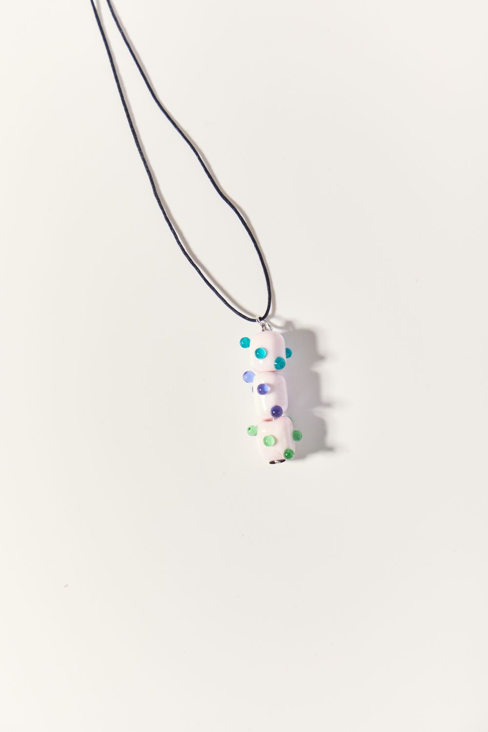 Подвеска Елочка на шнурке, стекло