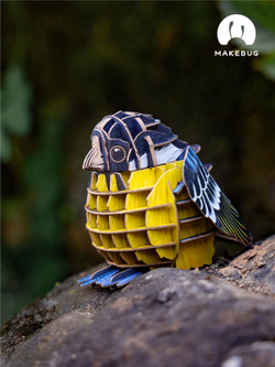 Картонный 3D пазл конструктор Makebug Voice of Nature