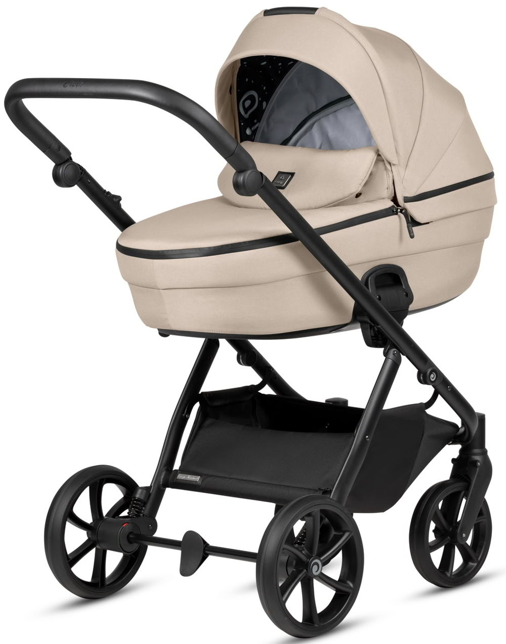 Детская коляска Tutis Uno 6 Plus Essential collection 4 в 1 с автокреслом Beno Black и базой 1602180 Beige