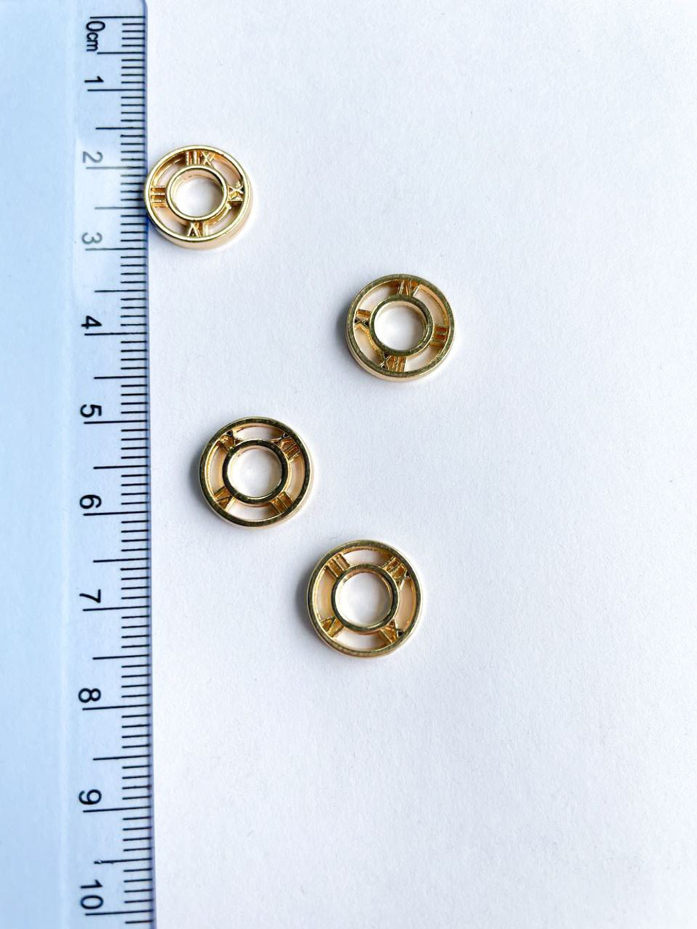 25031-3 Подвеска "Часы" 12мм, позолота