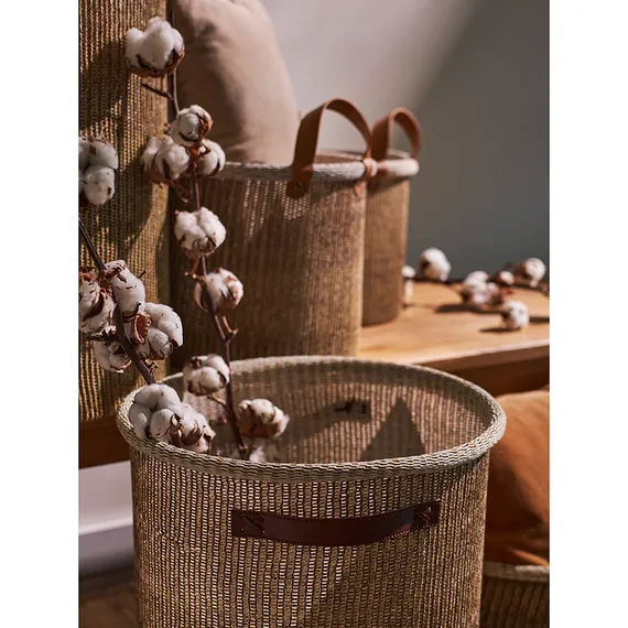 Корзина для хранения sustainable collection, D42х55 см, бежевая