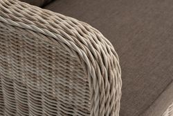 "Гляссе" диван трехместный из искусственного ротанга, цвет бежевый