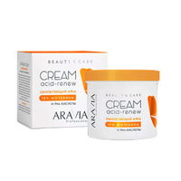 Обновляющий крем для лица и тела с PHA-кислотами и Мочевиной 10% Aravia Professional Acid-Renew Cream 550мл