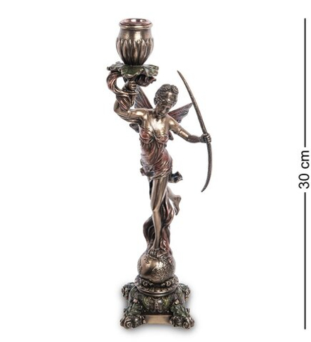 Veronese WS-979 Статуэтка-подсвечник «Диана - богиня охоты, женственности и плодородия»