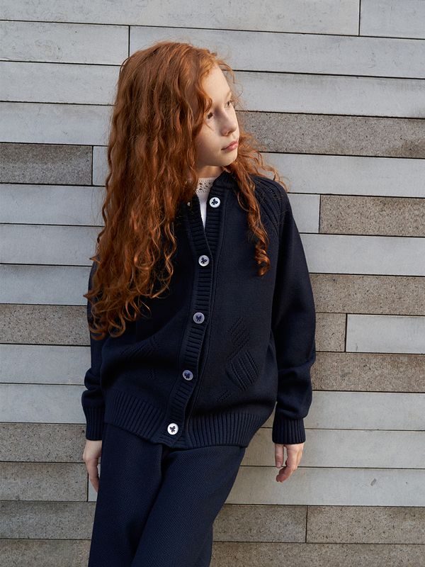 Кардиган для девочки AT941 синий