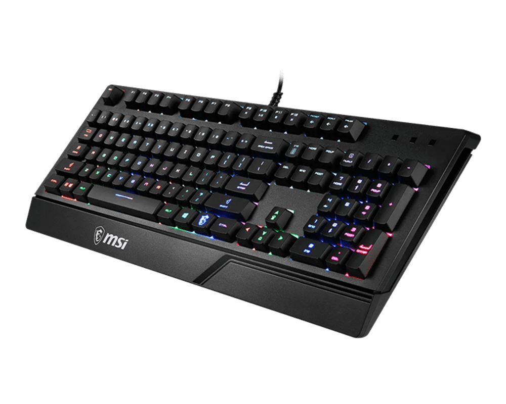 Игровая Клавиатура MSI Vigor GK20 RU, 108 клавиш, RGB SHOW,  кабель 1,8м, USB2.0