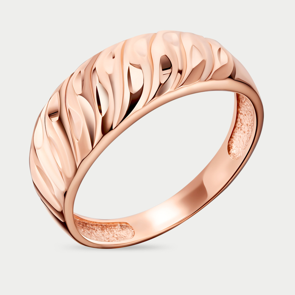 Кольцо для женщин из розового золота 585 пробы без вставок (арт. АКд712-4073)