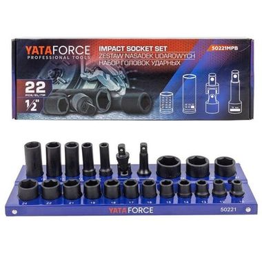 Головки 1/2'', набор 22пр. YATAFORCE