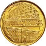 Italy 200 Lire 1996 R "Guardia di Finanza Academy Centennial", UNC
