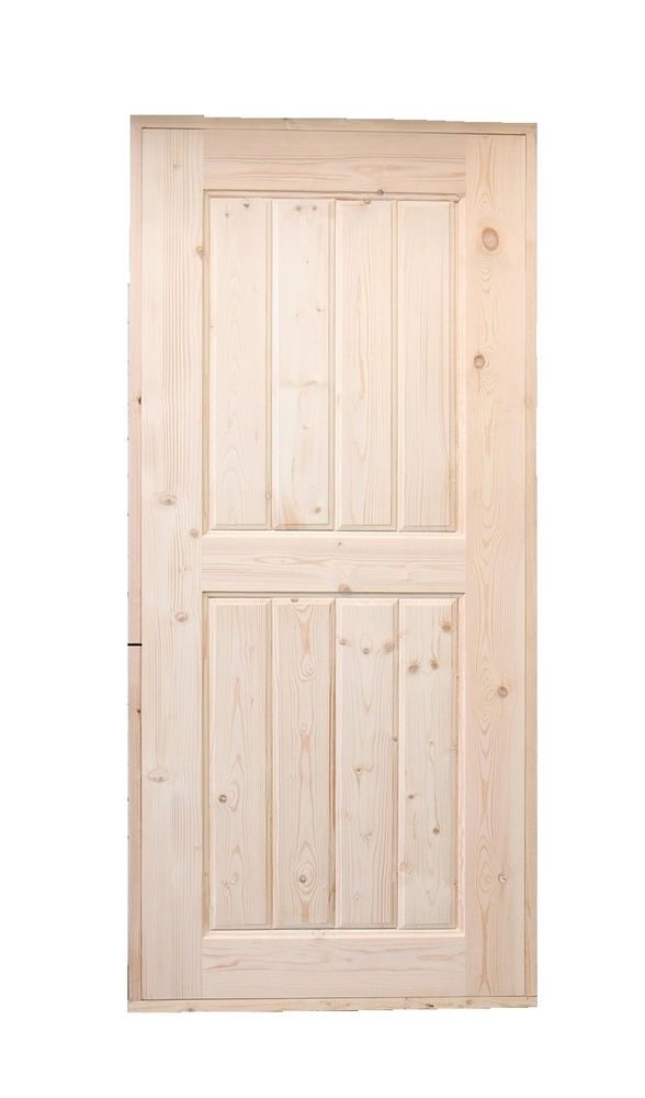 Дверь филенчатая 2.0х0.7 м деревянная межкомнатная с коробкой 100 мм