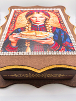 Шкатулка ручной работы, декупаж "Русская дива"