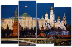 Модульная картина "Московский Кремль"