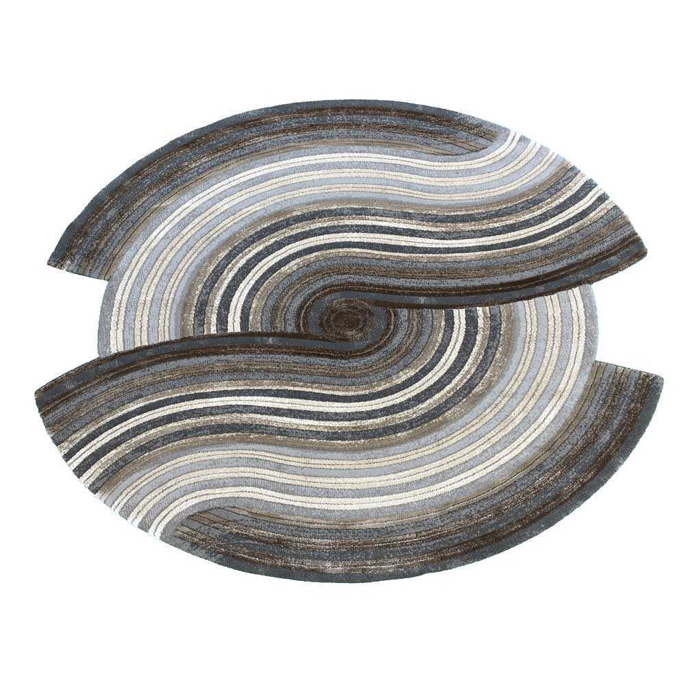 Ковер Safir 00835C Grey/Brown Круг