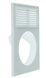 Решетка вентиляционая 184*254 с фланцем D125