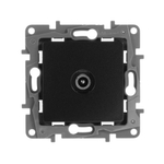 Розетка TV (телевизионная) проходная - антрацит ETIKA Legrand