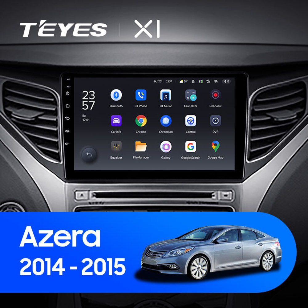 Teyes X1 9" для Hyundai Azera 2014-2015