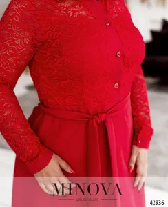 Платье 8628-красный Minova