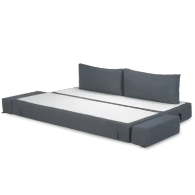 Бескаркасный диван-кровать c подлокотниками BuyDream Plus (джинс)