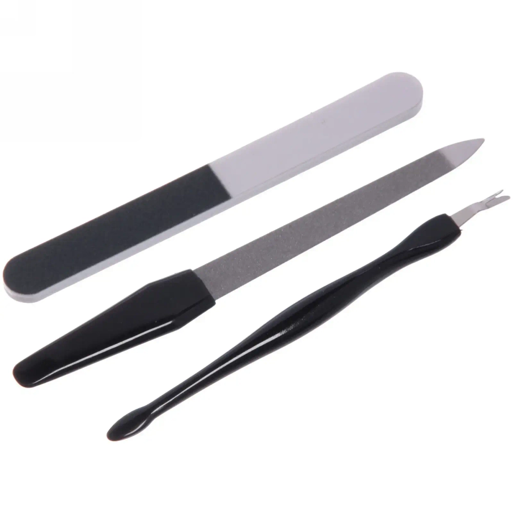 Маникюрный набор на блистере, 3 предмета «Ultramarine - Ваши ручки» (триммер, пилка металлическая и пилка наждачная)