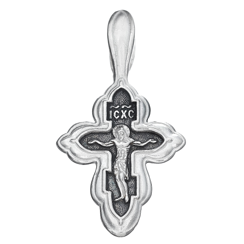 Крест из серебра/Чернение/Покров ПБ