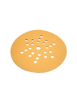 225мм P180 10шт. Шлифовальный абразивный круг для шлифовки под липучку Minamo Golden Warrior