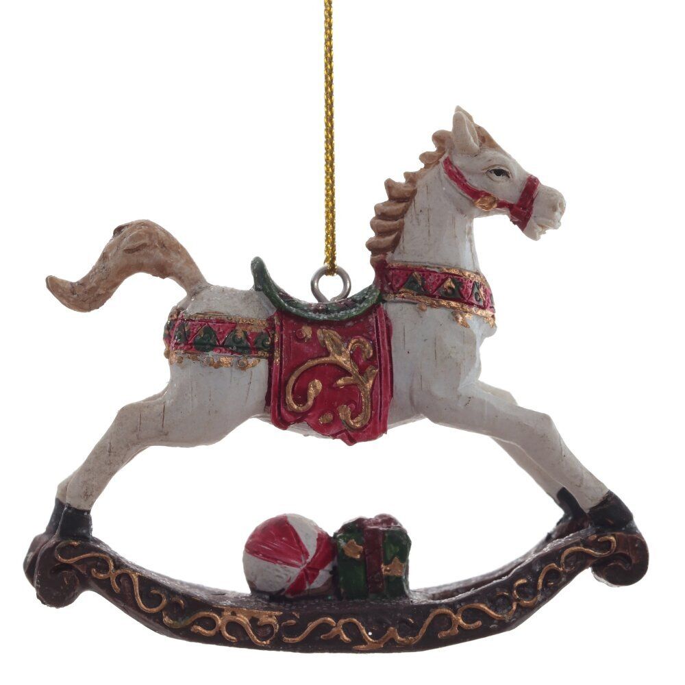 GAEM Украшение новогоднее "Лошадка-качалка", L8,5 W2 H7,5 см