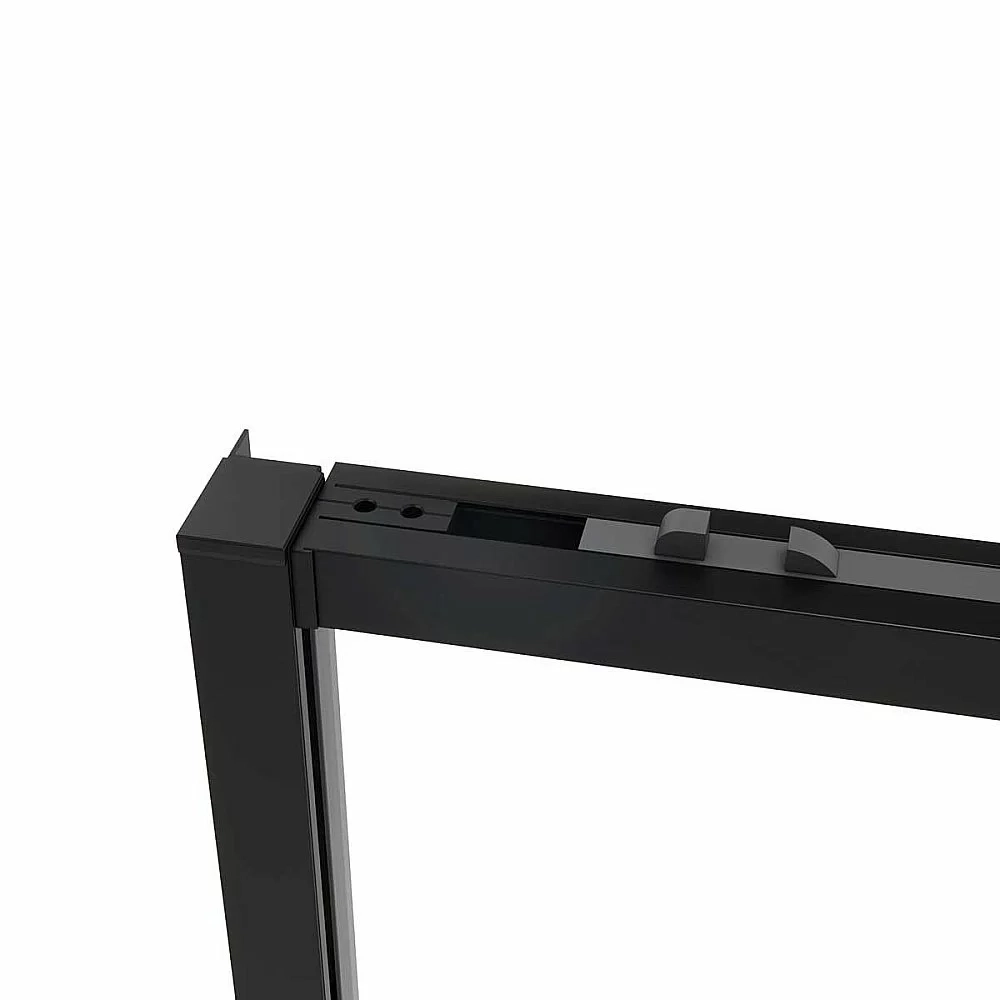 Душевой уголок Vincea Slim Soft VSR-1SS8013CLB 130х80 стекло прозрачное/профиль черный