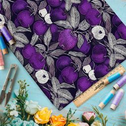 Ткань премиум дюспо контрастные фрукты