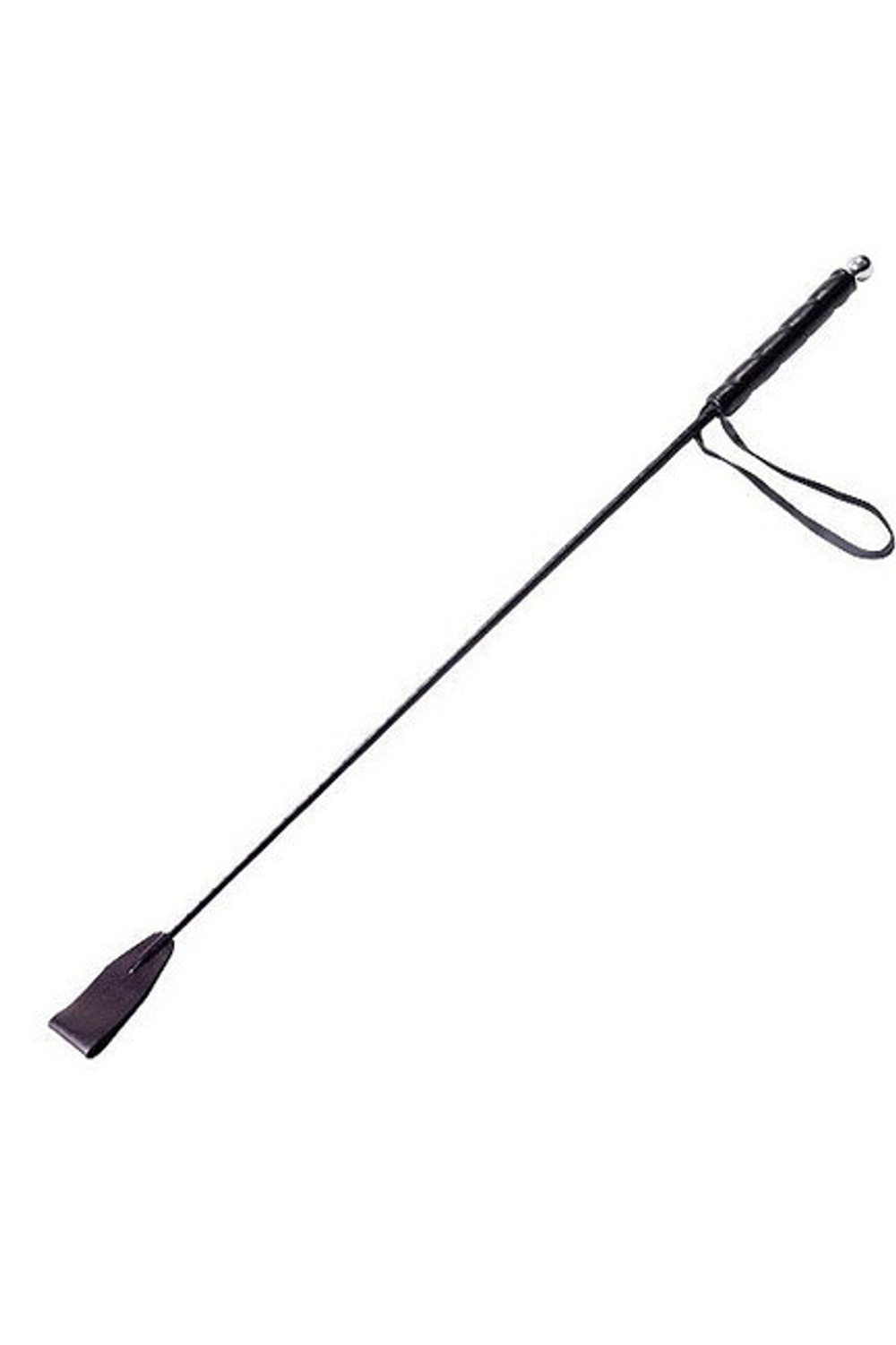 Стек из натуральной кожи Sitabella со шлепком на кончике (черный) (Цвет: черный)