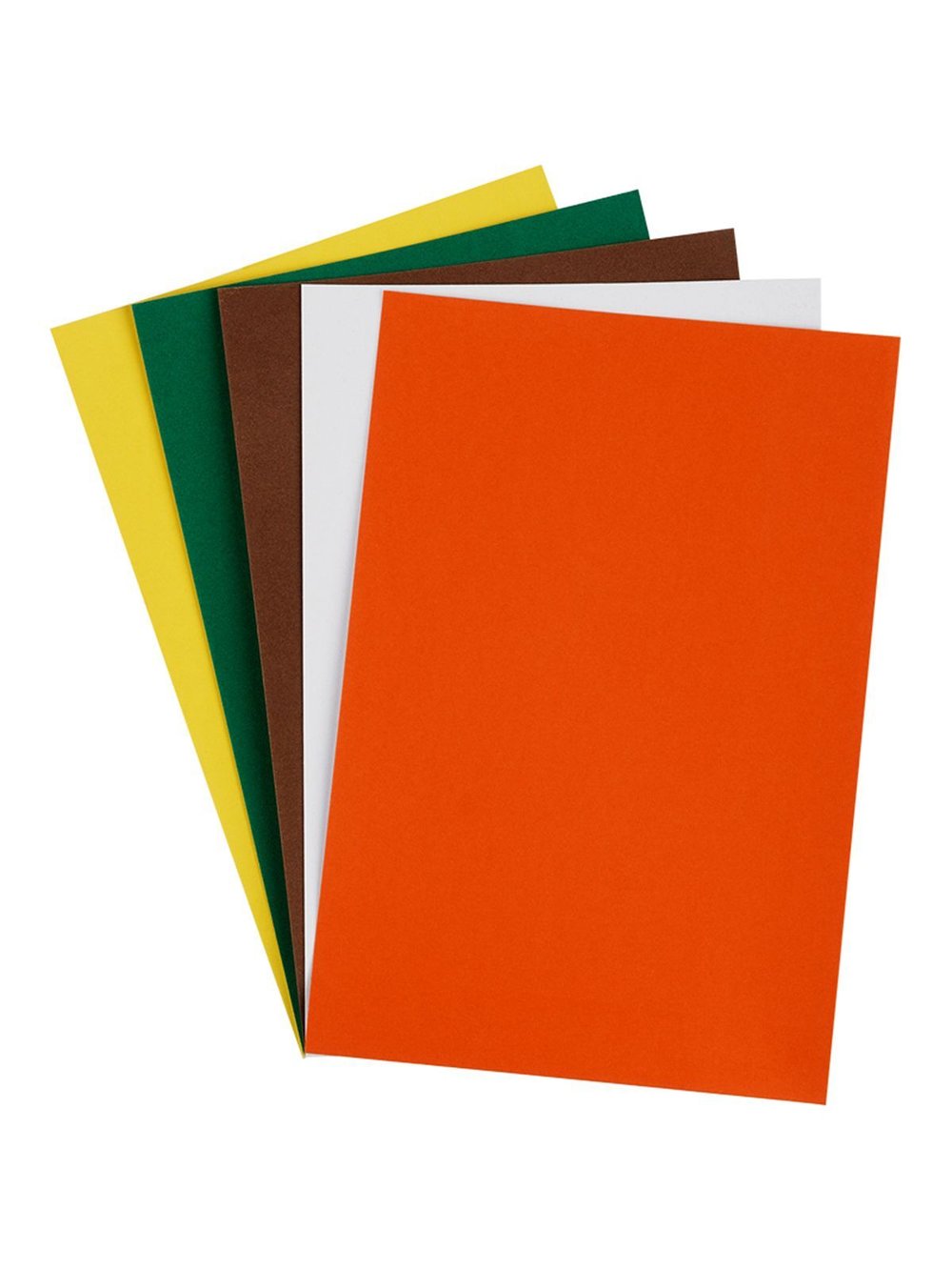 Картон бархатный для творчества А4, 5листов, 5цветов (КБ5А4_37972)