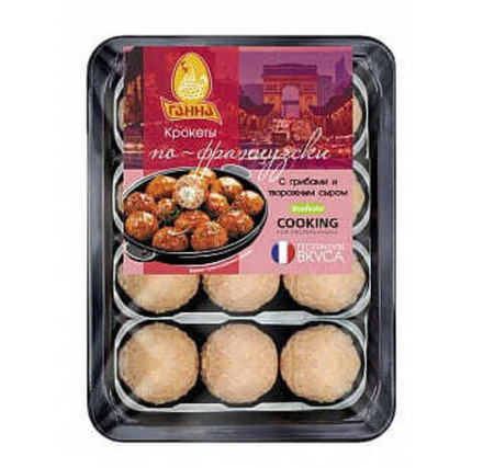 "Крокеты По-Французски с творожным сыром и грибами" 335г. Ганна