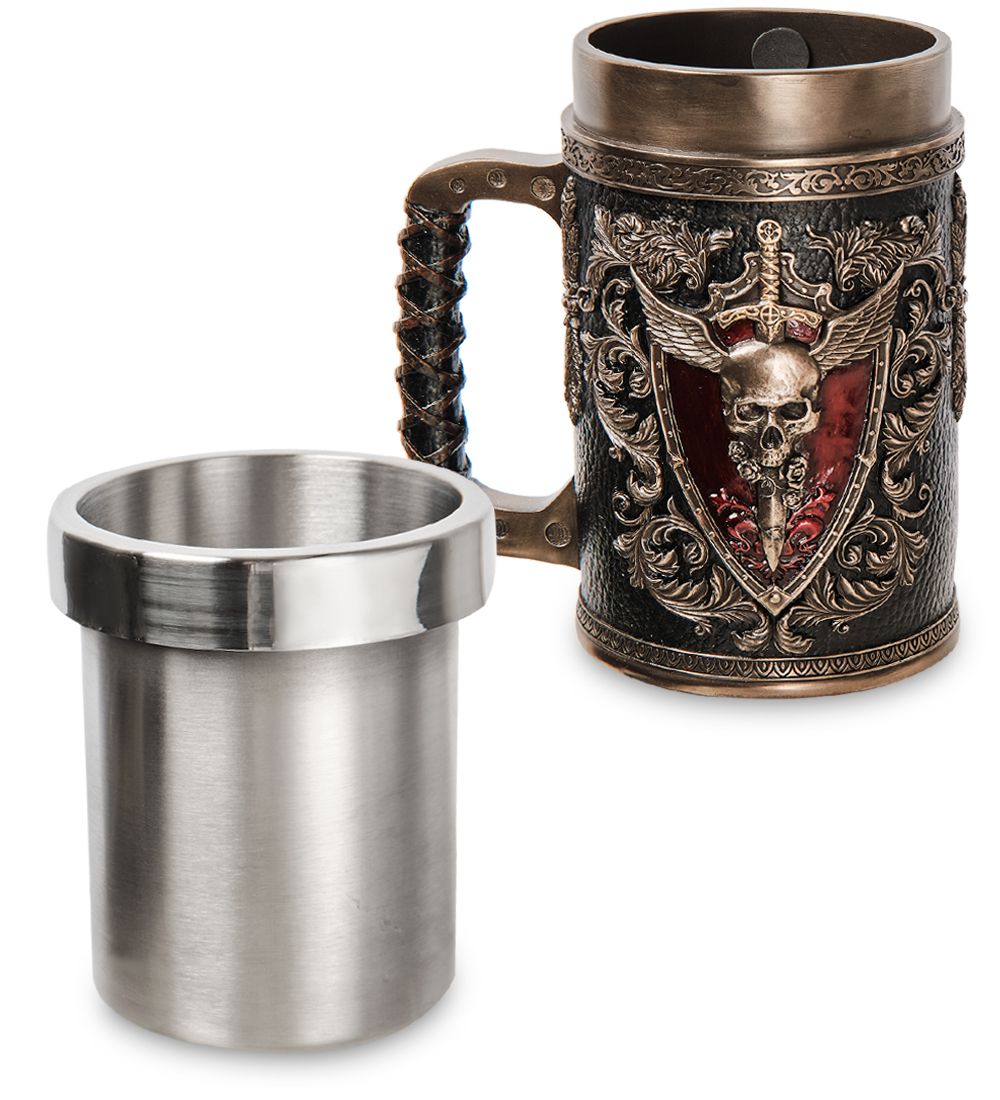 Veronese WS-1075 Пивная кружка «Крылатый череп»