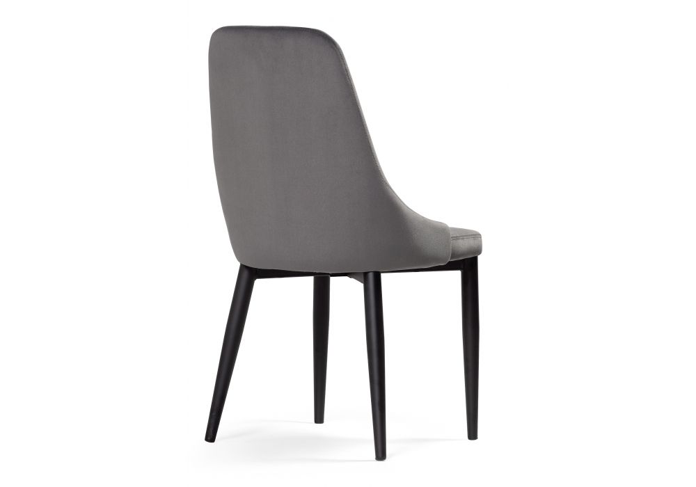 Стул на металлокаркасе Kora dark gray / black