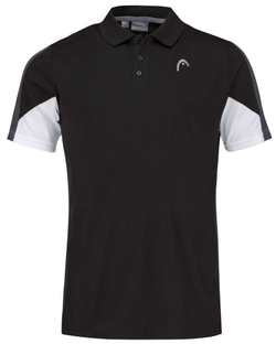 Мужское теннисное поло Head Club 22 Tech Polo Shirt M - black