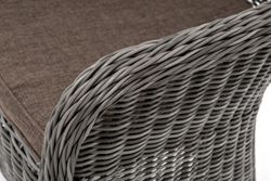 "Эспрессо-80 R" обеденная группа плетеная, цвет графит