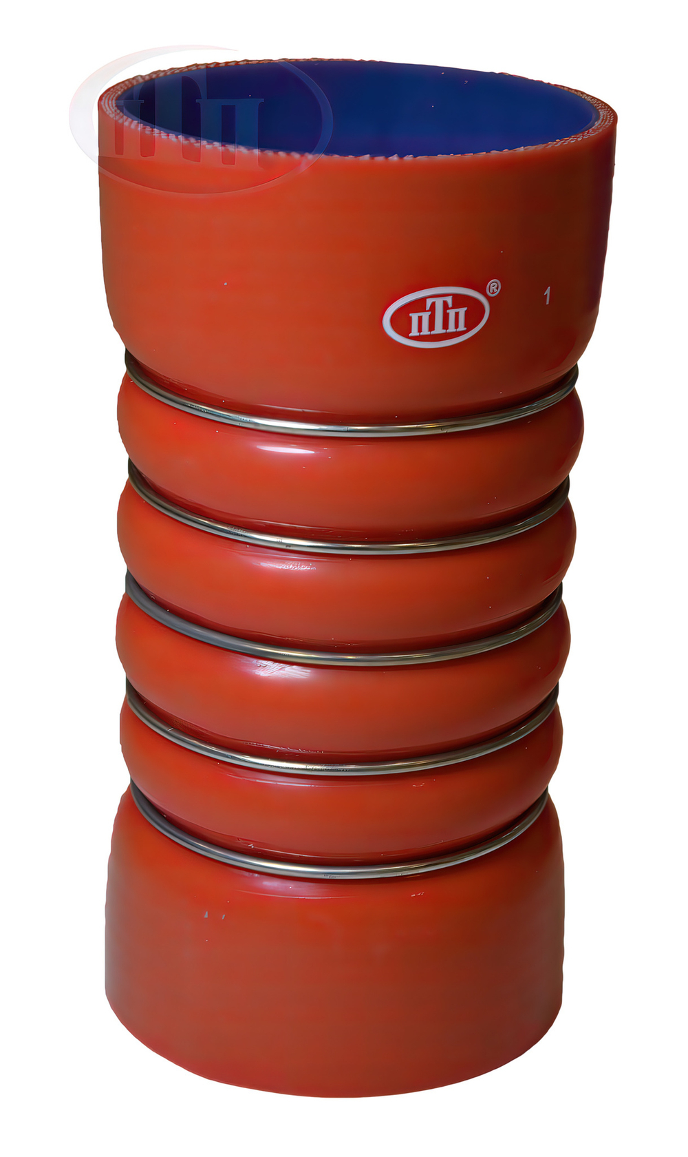 Патрубок инт-ра (D=100 mm,L=210 mm,5 к-ц сталь) а/м КАМАЗ-5490,6520 ЕВРО4 кр. MVQ ПТП ан. PTP028447