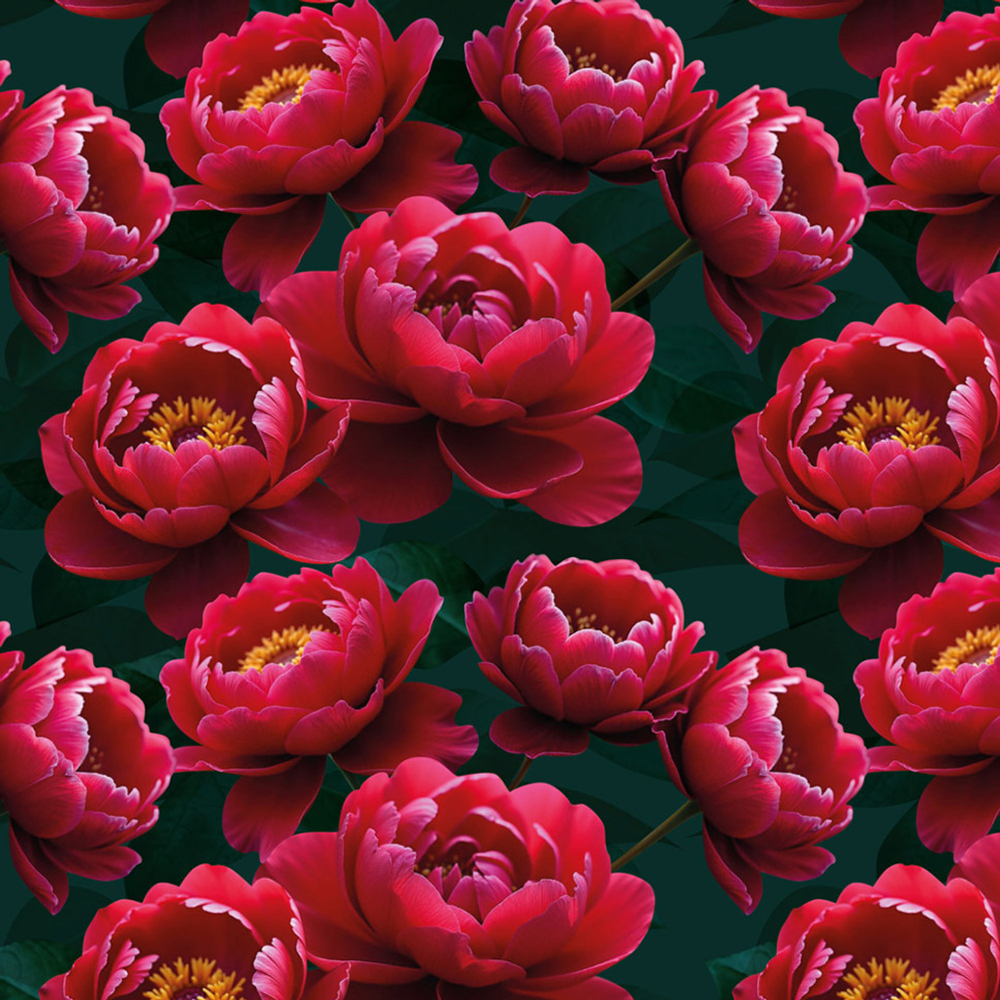 Бумага В листах 10 шт "Цветы и листья" 70 х 70 см (Микс)