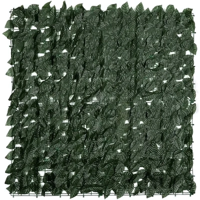 Сетка для декорирования забора Листья 1*1 м