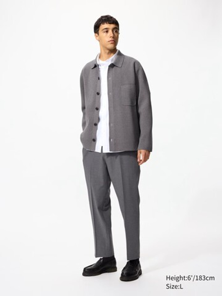 UNIQLO БРЮКИ ДЛИНОЙ ДО ЩИКОЛОТКИ, СЕРЫЙ