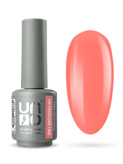 Uno Однофазный гель-лак 118 Pedicure Line, 8мл