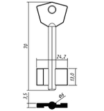 Заготовка сувальдного ключа 10592 СЕВЕРОДВИНСК Сувальдный ключ SVD1D